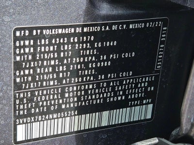 2022 Volkswagen Taos S