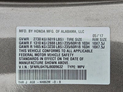 2018 Honda Odyssey EX-L