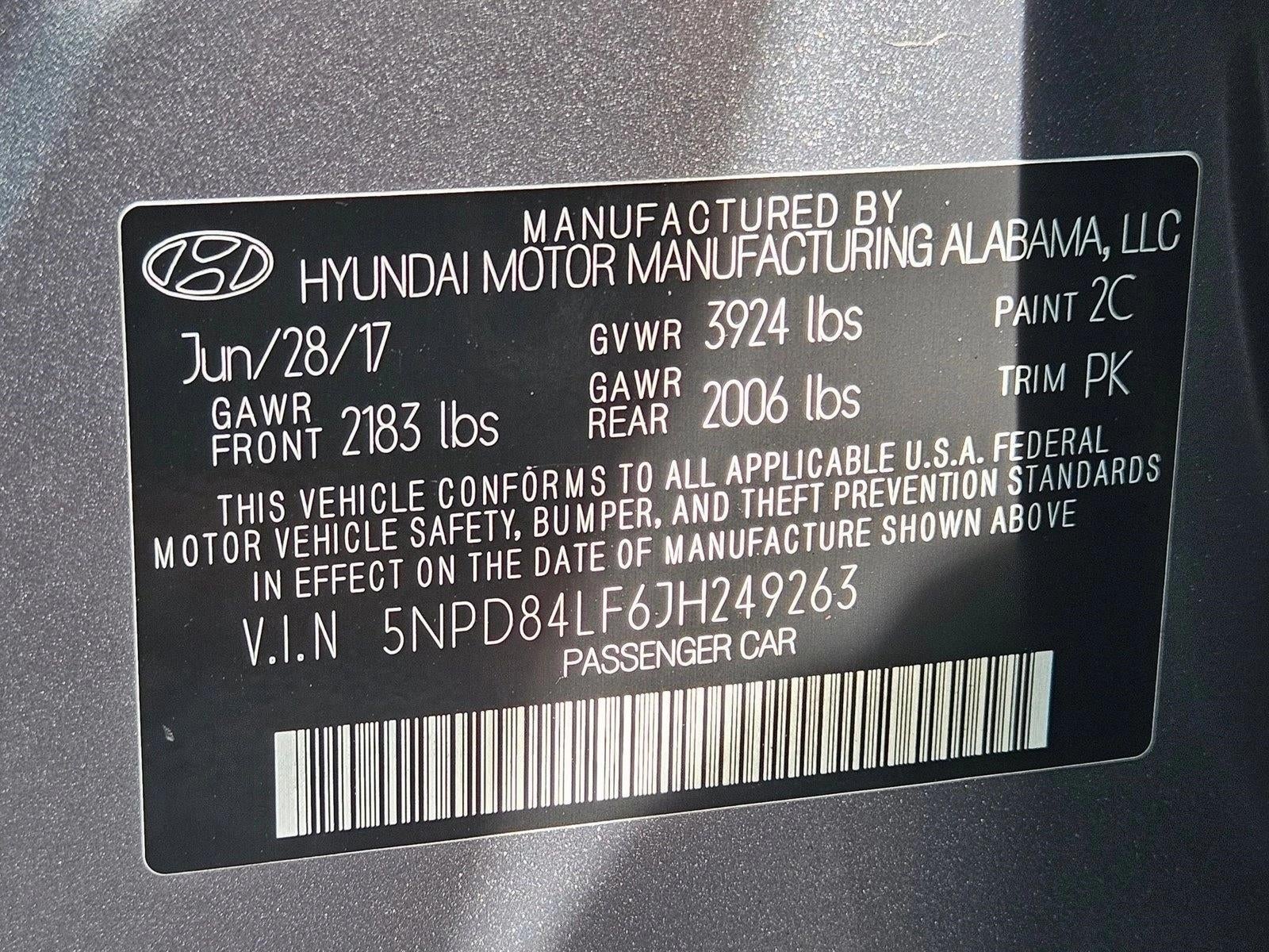 2018 Hyundai Elantra SEL