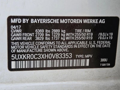 2017 BMW X5 xDrive35i