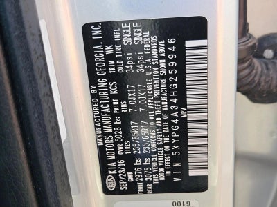 2017 Kia Sorento 2.4L L