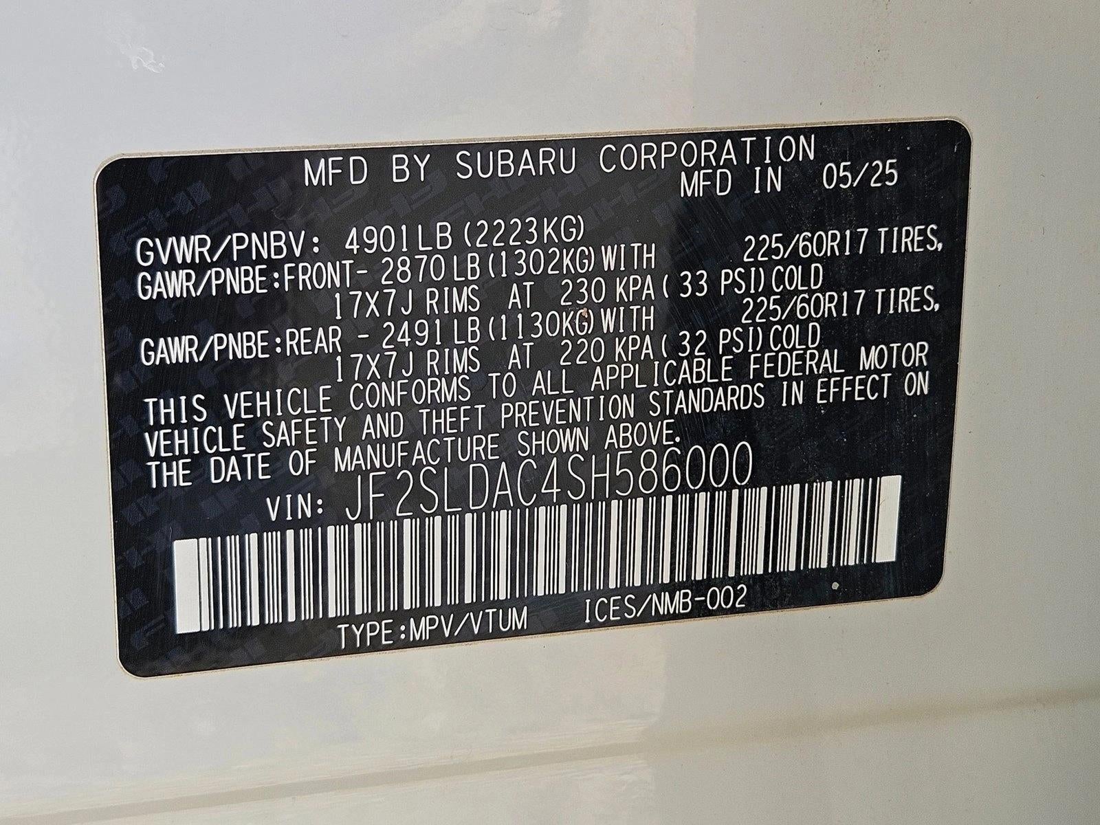 2025 Subaru Forester Base