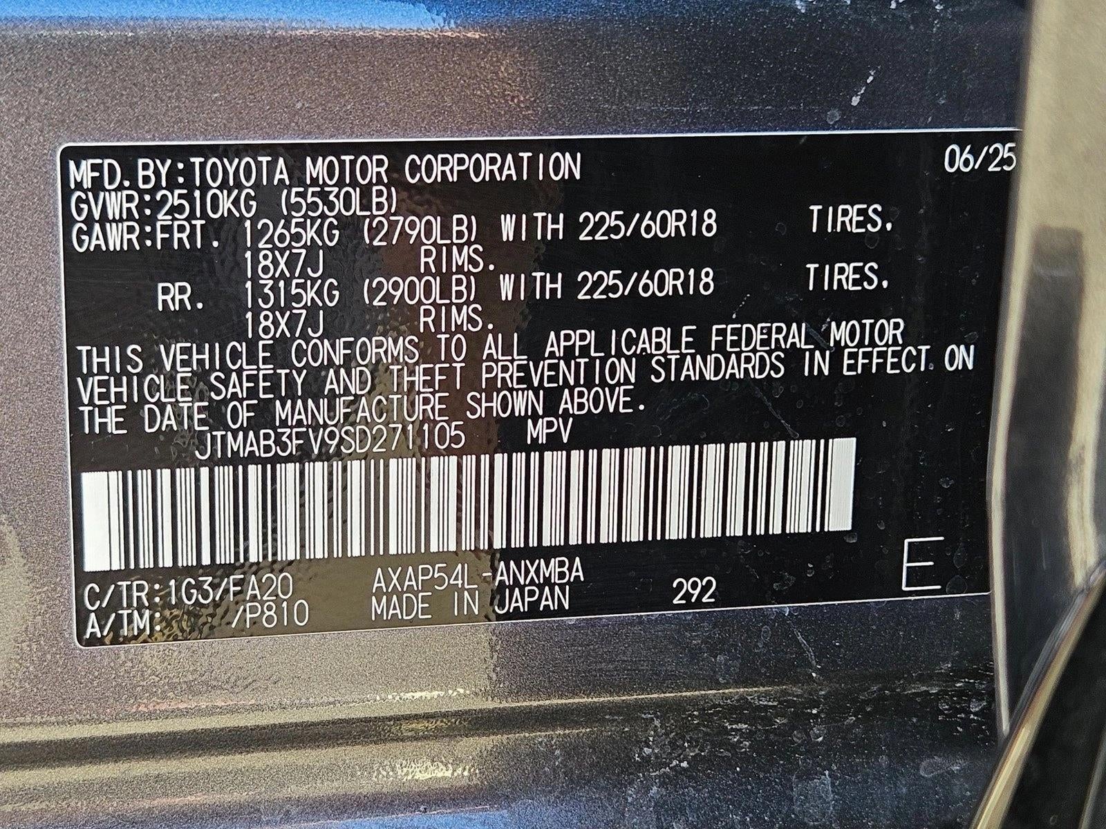 2025 Toyota RAV4 Plug-In Hybrid SE