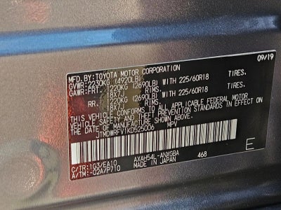 2019 Toyota RAV4 Hybrid Limited