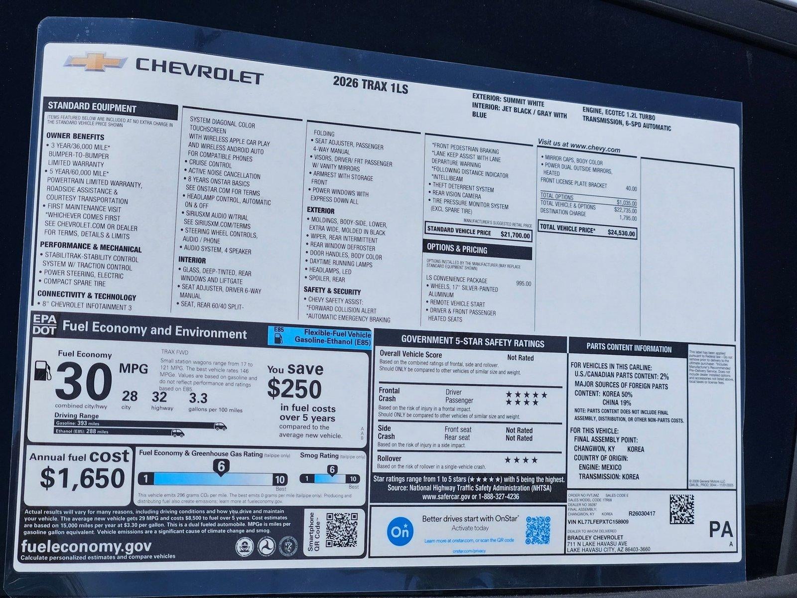 2026 Chevrolet Trax LS