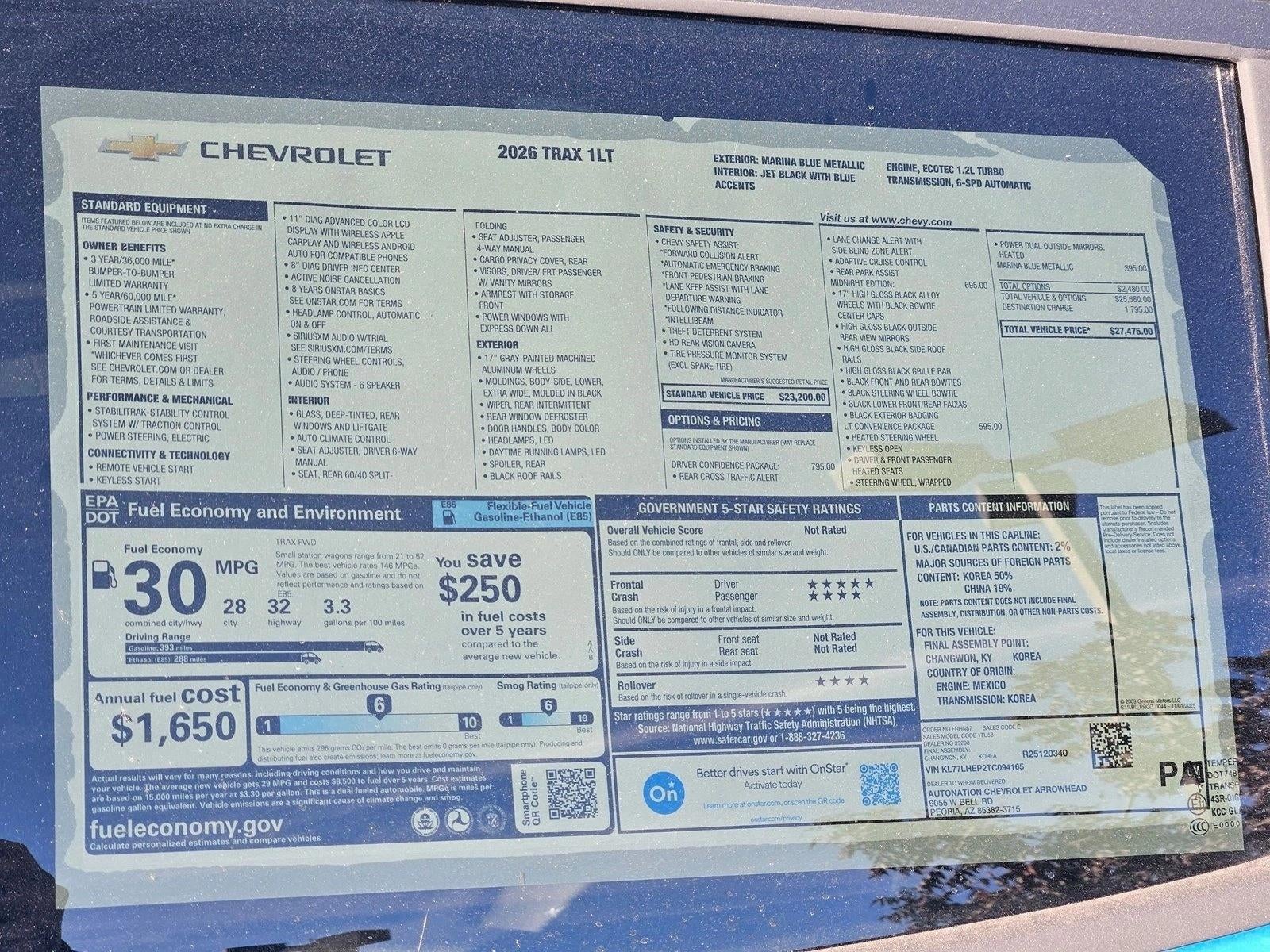 2026 Chevrolet Trax LT