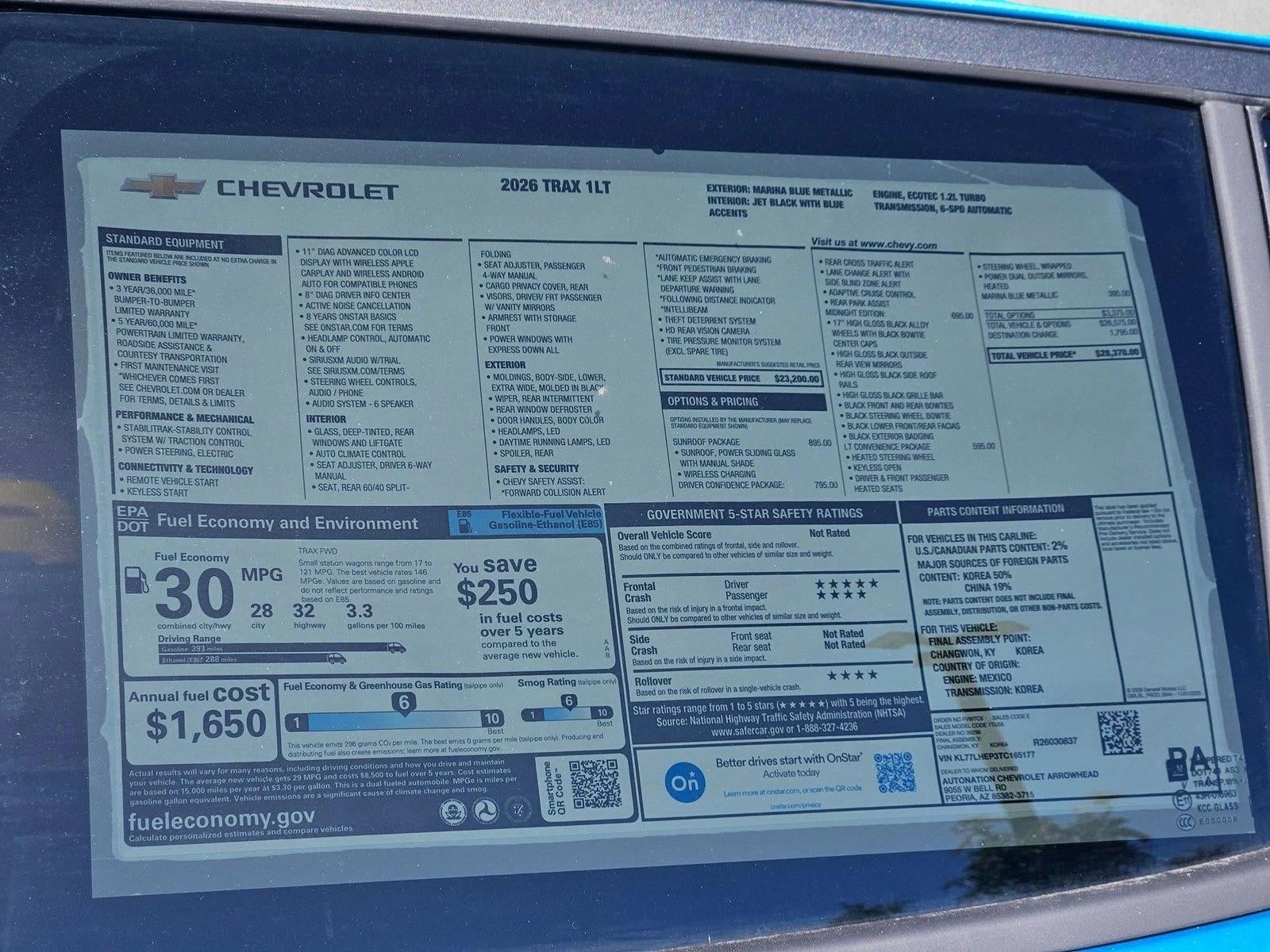 2026 Chevrolet Trax LT