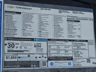 2026 Chevrolet Trax 2RS