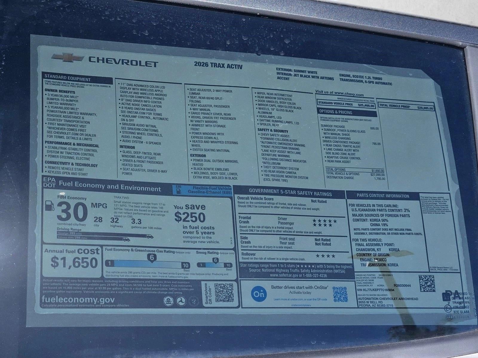 2026 Chevrolet Trax ACTIV