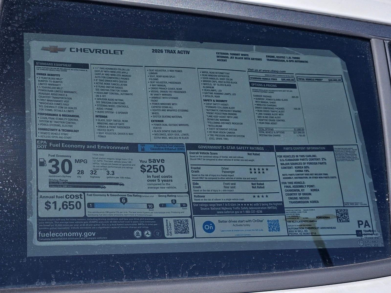 2026 Chevrolet Trax ACTIV