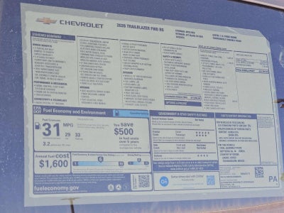 2026 Chevrolet Trailblazer RS