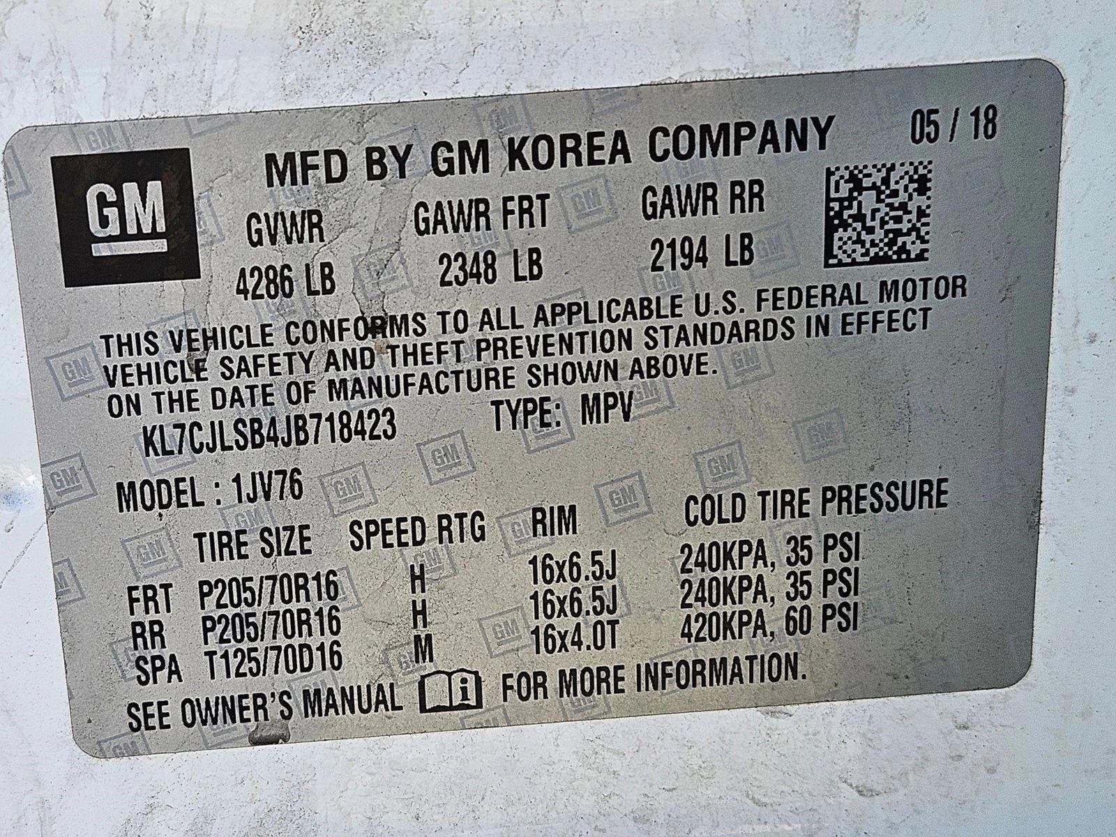 2018 Chevrolet Trax LT