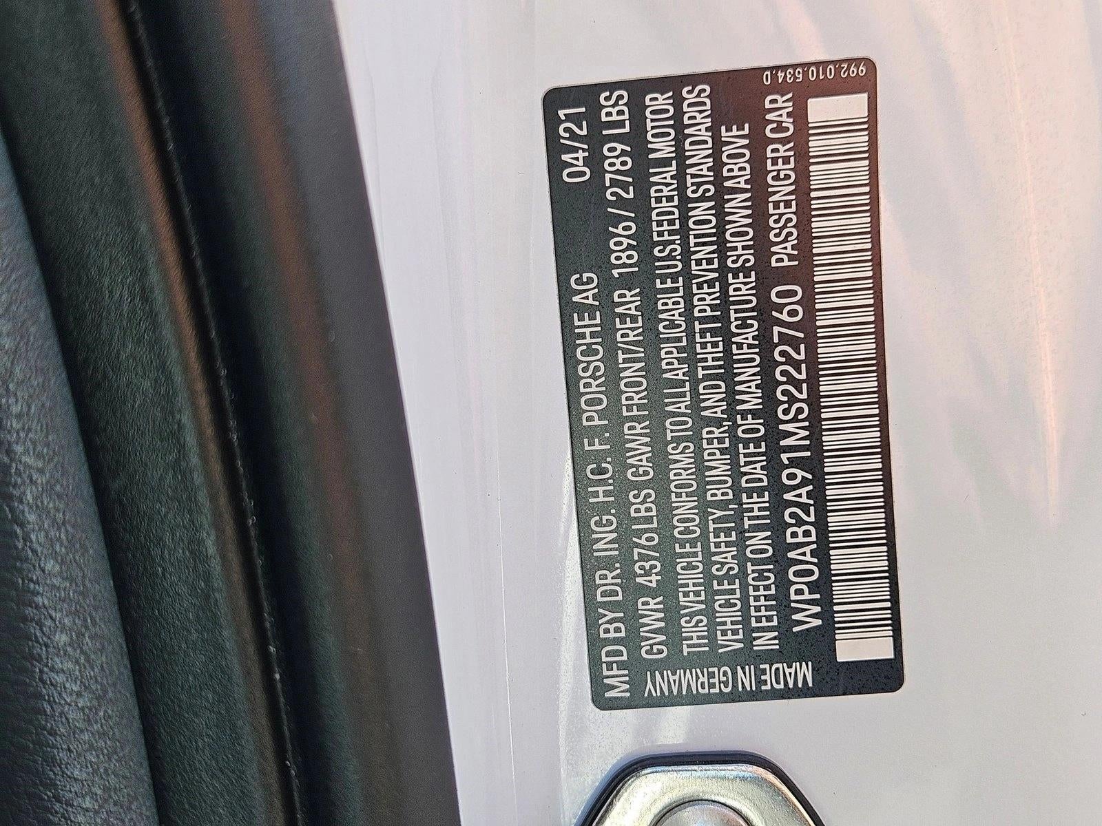 2021 Porsche 911 Carrera S