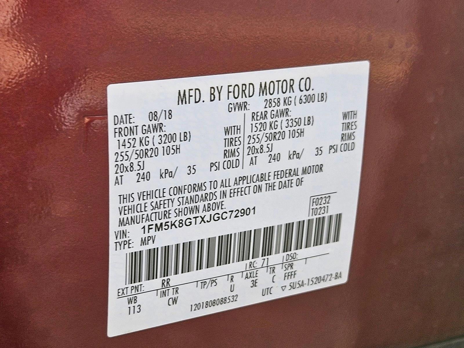 2018 Ford Explorer Sport 4WD