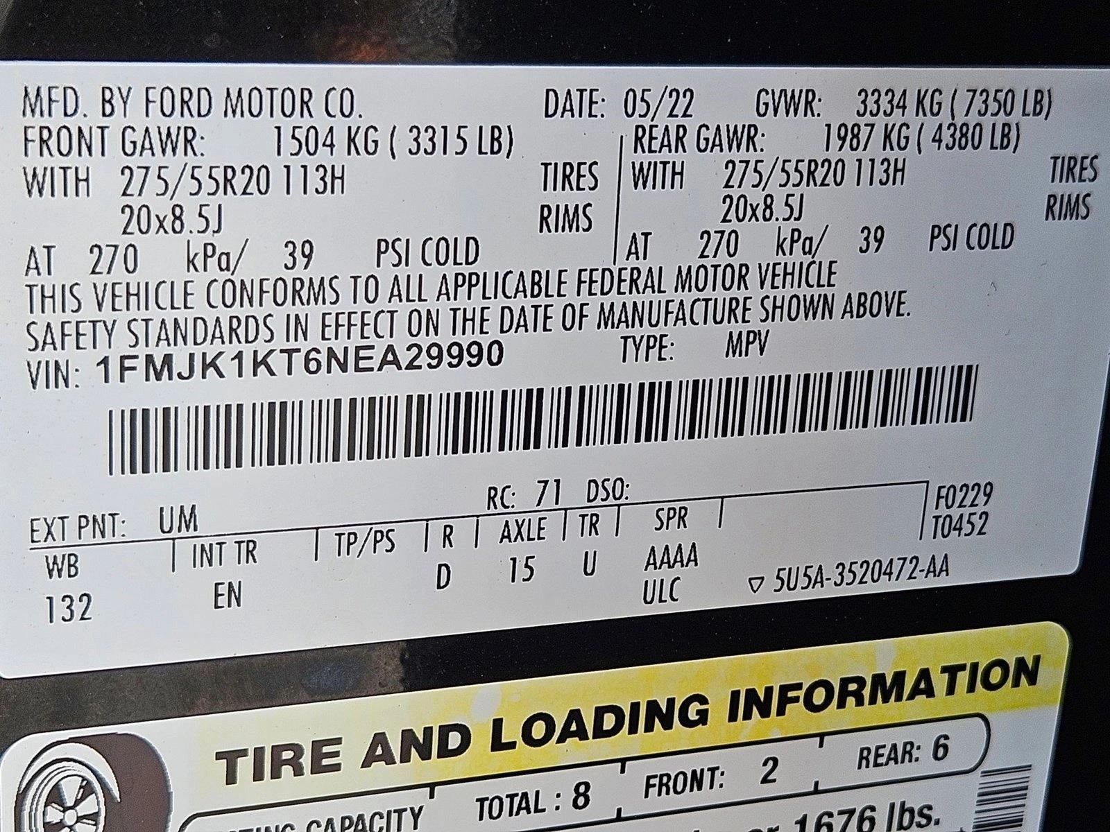 2022 Ford Expedition Max Limited 4x2