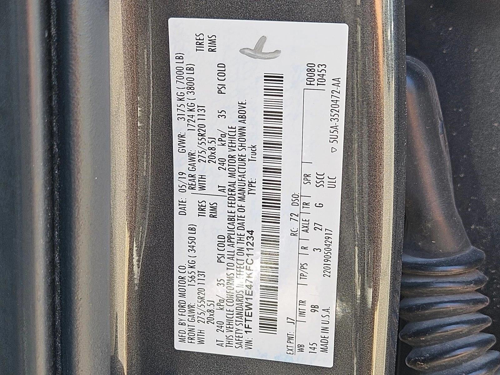 2019 Ford F-150 Platinum 4WD SuperCrew 5.5' Box