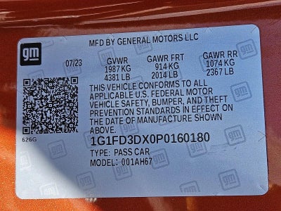 2023 Chevrolet Camaro 2dr Convertible 2LT