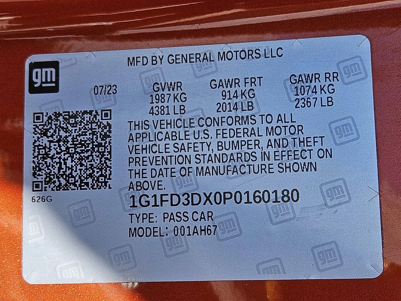 2023 Chevrolet Camaro 2dr Convertible 2LT