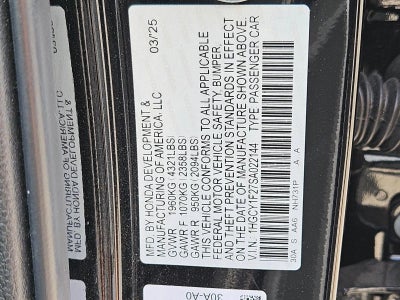 2025 Honda Accord Sedan LX CVT