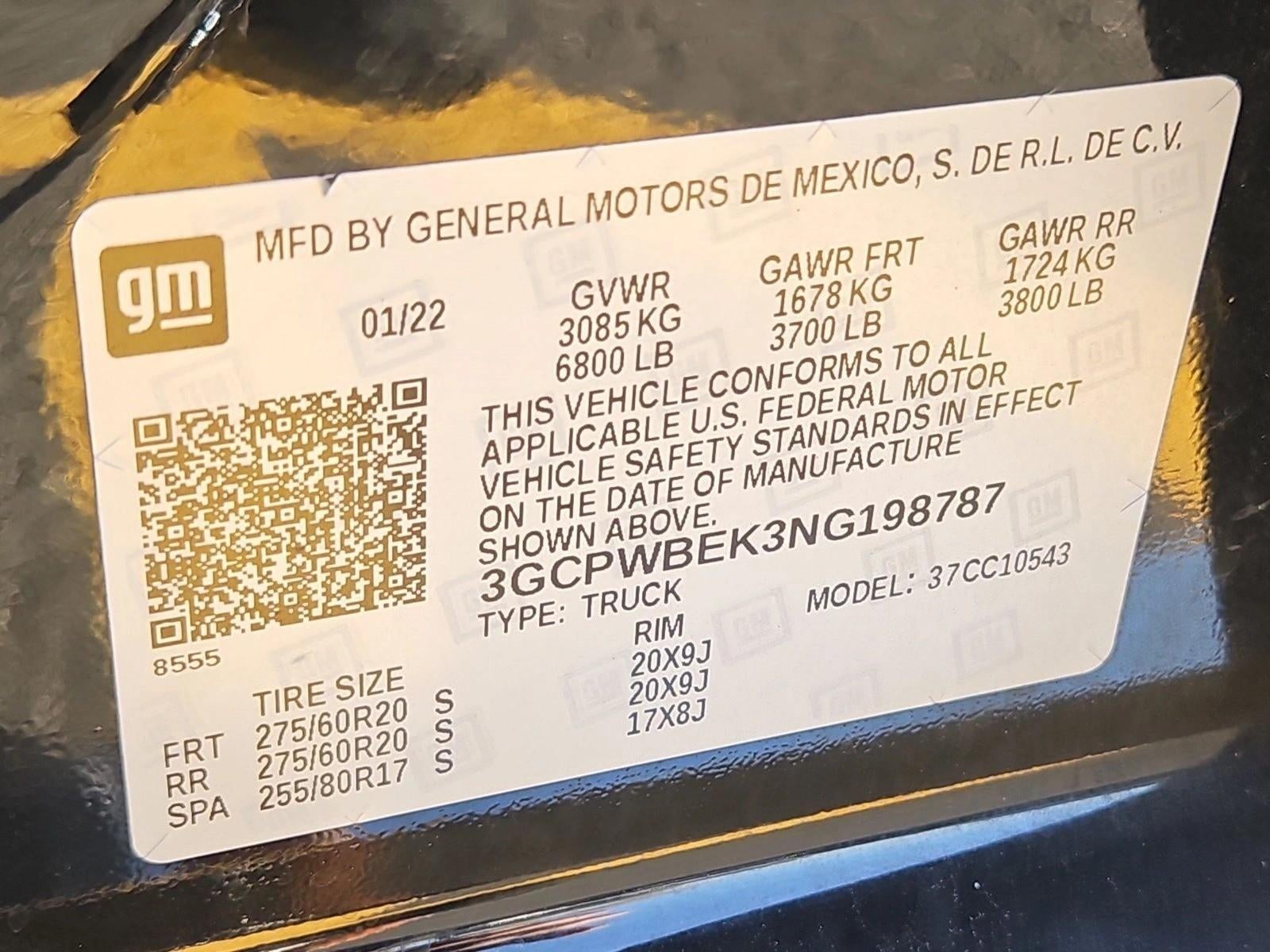 2022 Chevrolet Silverado 1500 LTD Crew Cab Short Box 2-Wheel Drive Custom
