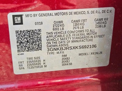 2019 Chevrolet Blazer AWD RS