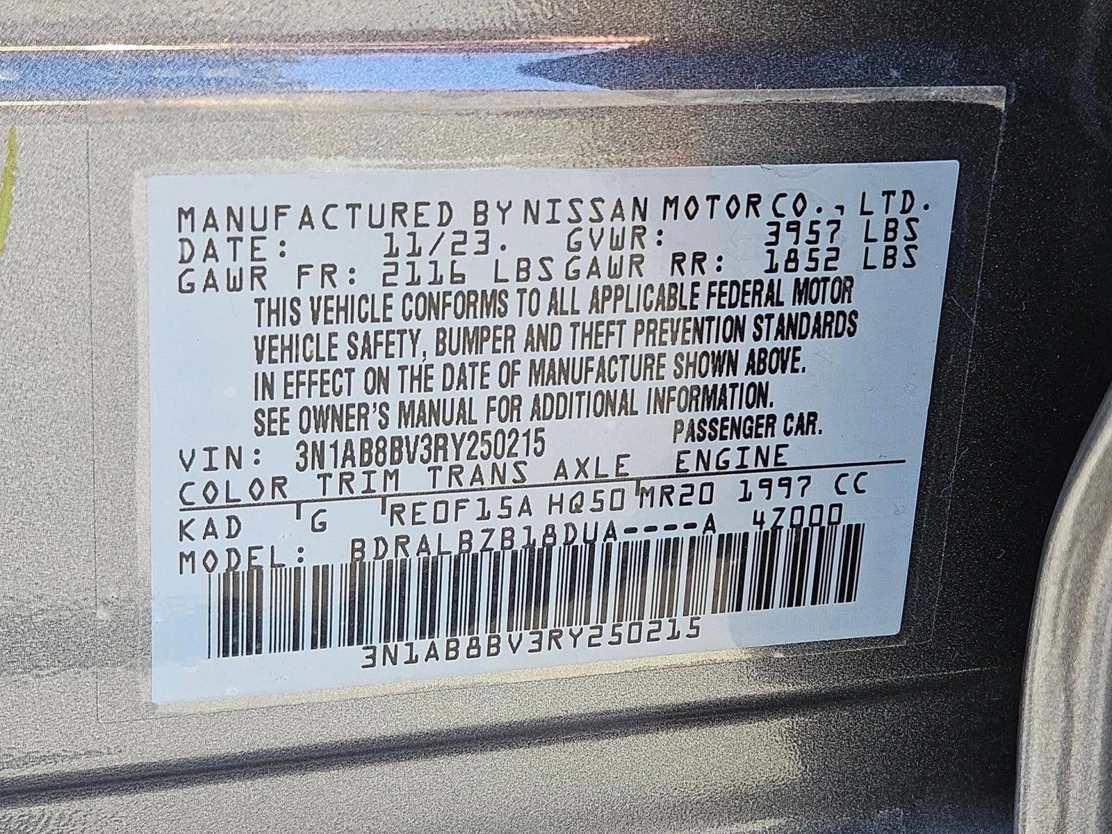 2024 Nissan Sentra S CVT