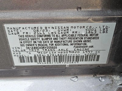 2024 Nissan Sentra SV CVT