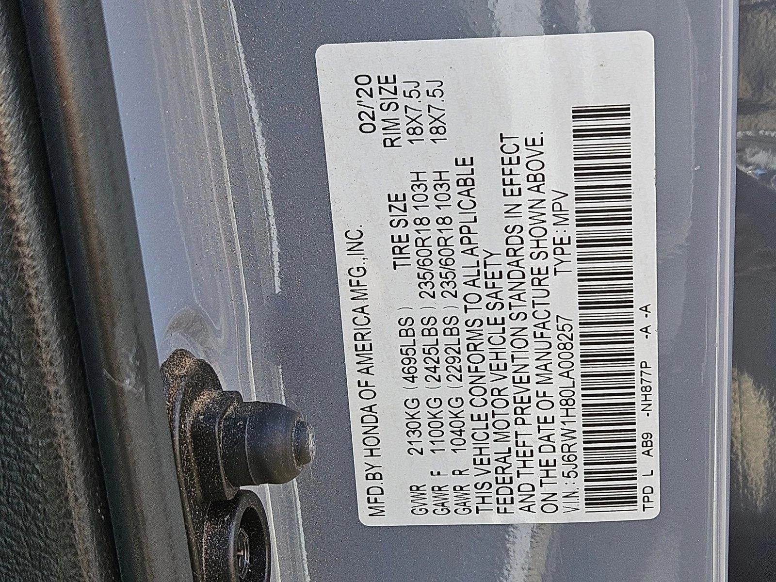 2020 Honda CR-V EX-L 2WD