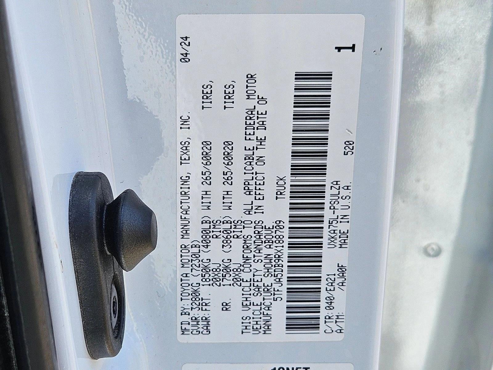 2024 Toyota Tundra 4WD 4WD Limited CrewMax 5.5' Bed (Natl)