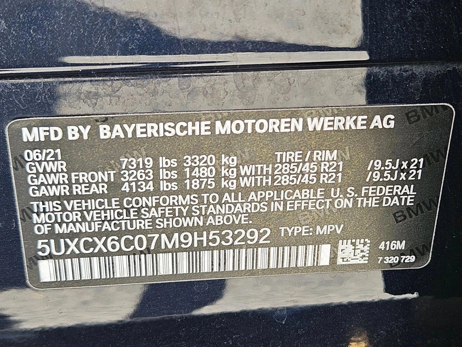 2021 BMW X7 M50i Sports Activity Vehicle