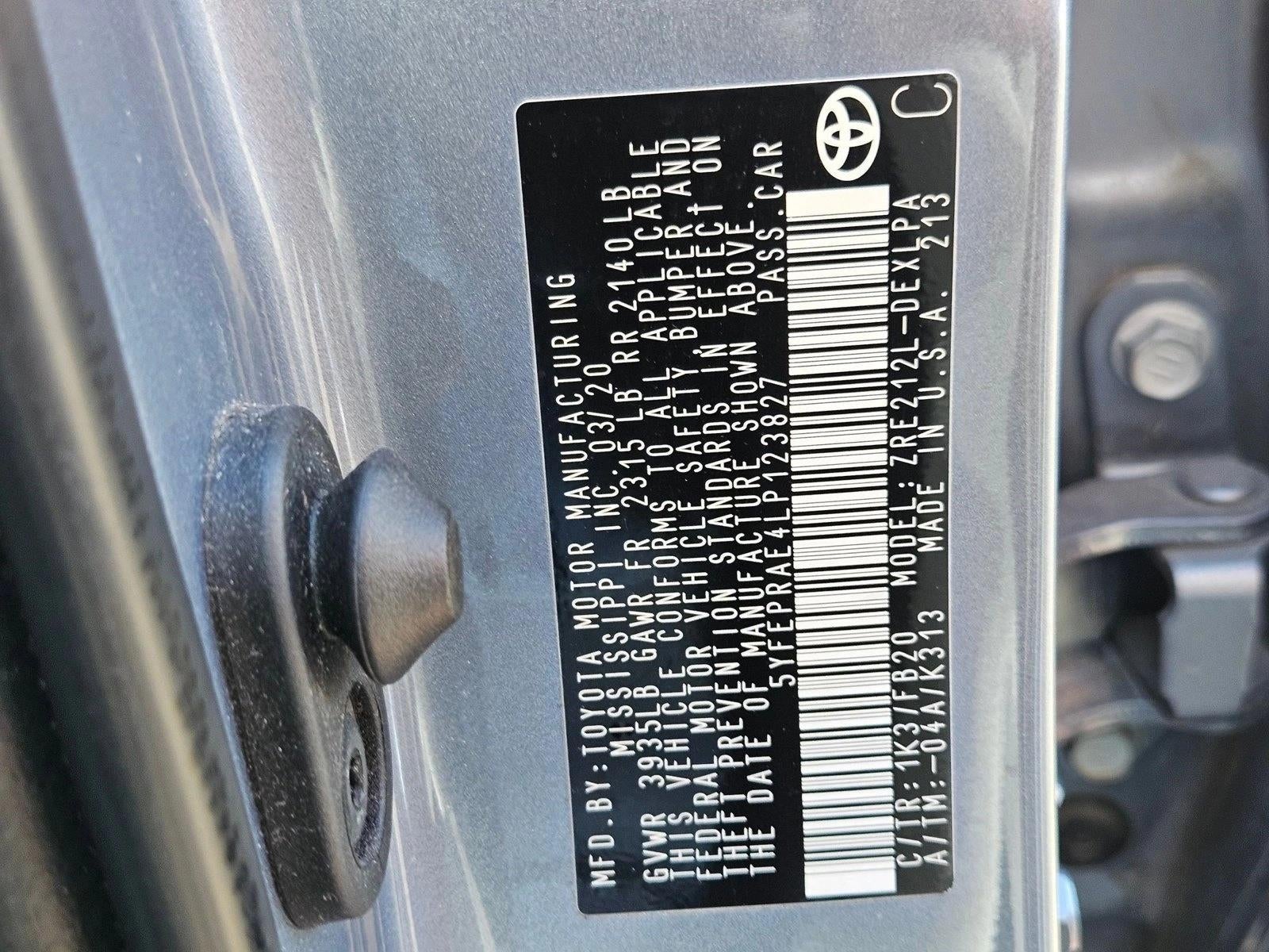 2020 Toyota Corolla LE CVT (Natl)