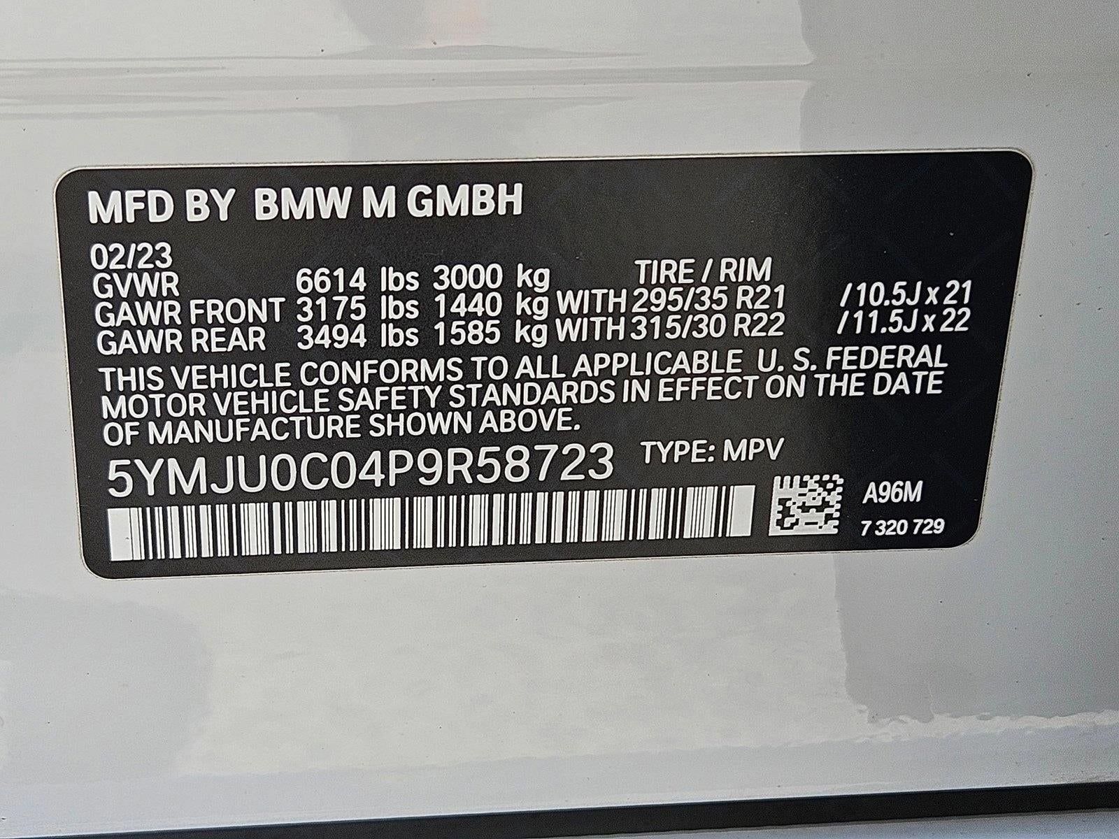 2023 BMW X5 M X5 M Sports Activity Vehicle