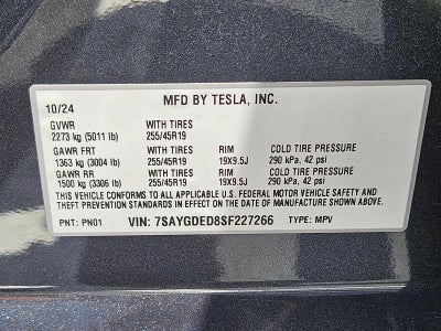 2025 Tesla Model Y Long Range RWD *Ltd Avail*