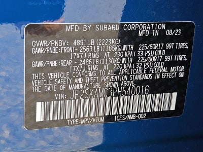 2023 Subaru Forester Wilderness CVT