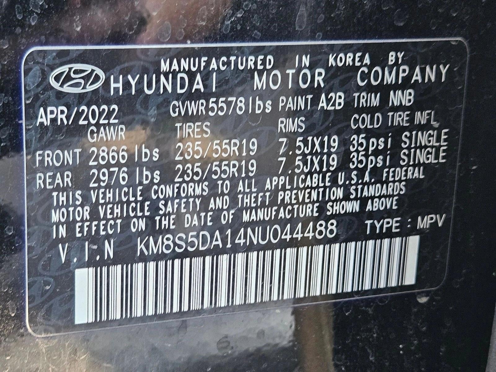 2022 Hyundai SANTA FE Hybrid Limited AWD