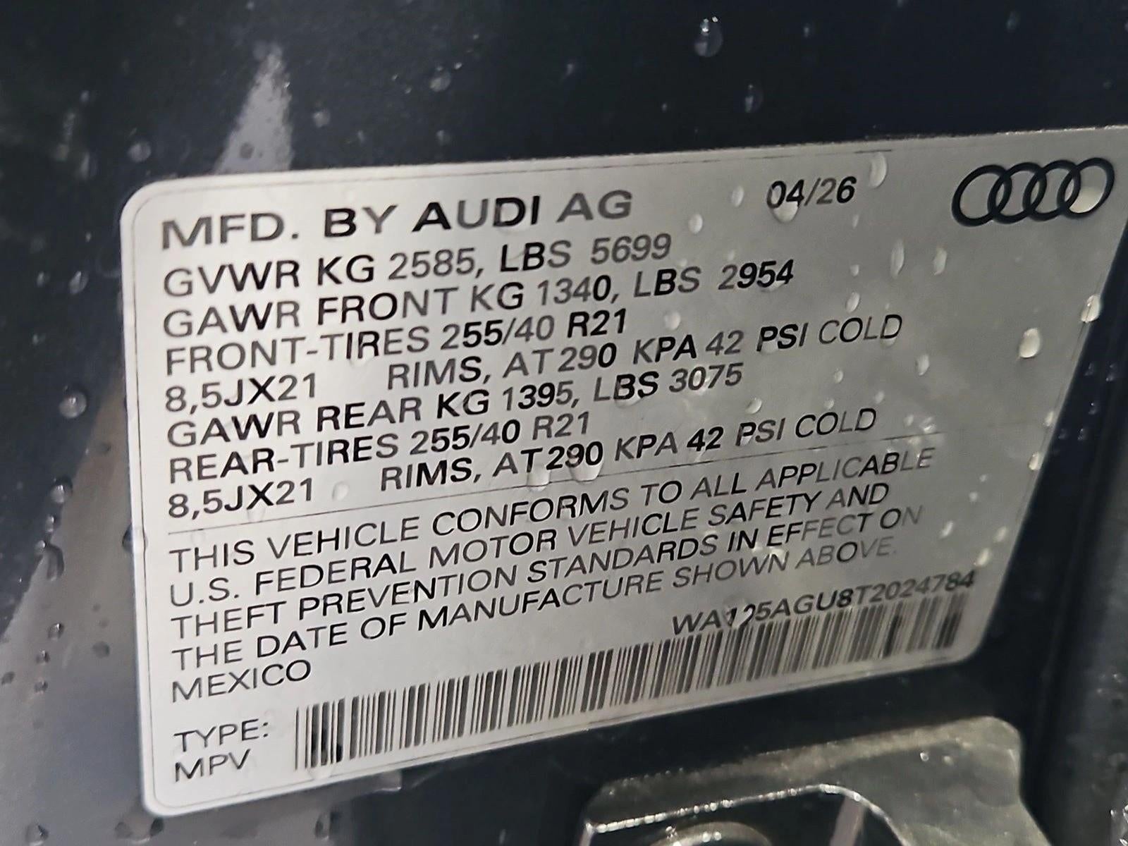 2026 Audi SQ5 Premium Plus 3.0 TFSI quattro