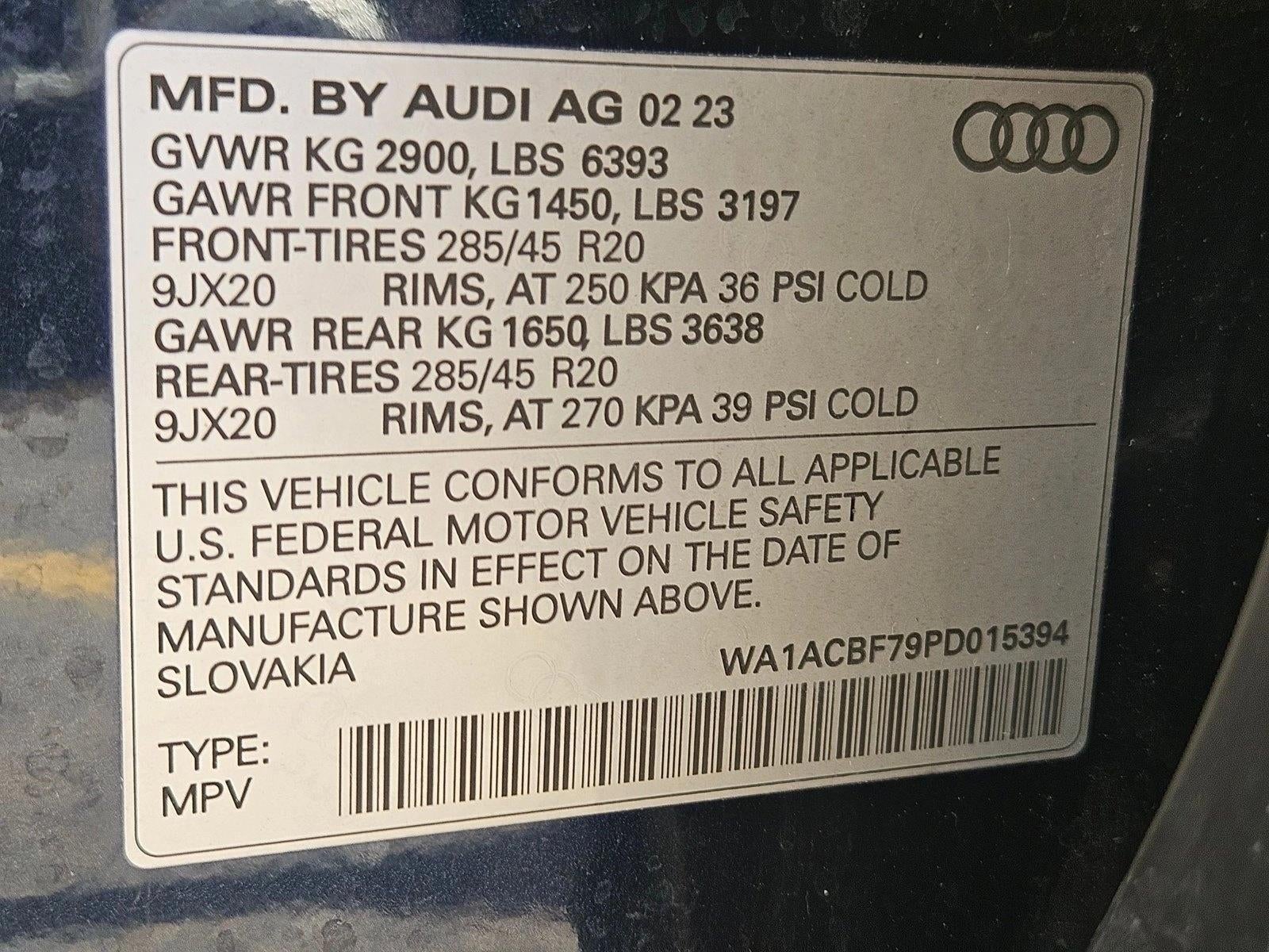 2023 Audi Q7 Premium 45 TFSI quattro