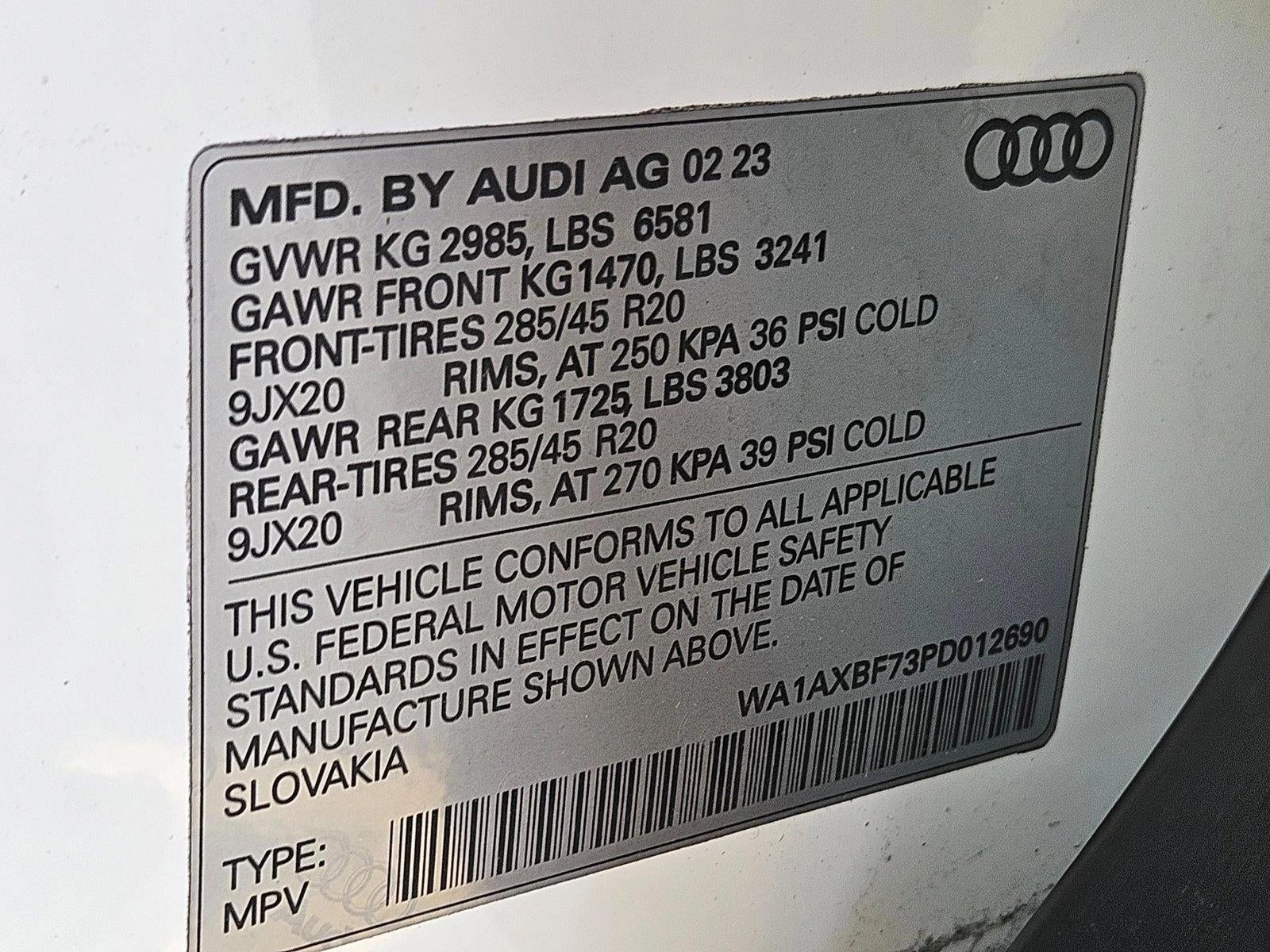 2023 Audi Q7 Premium 55 TFSI quattro