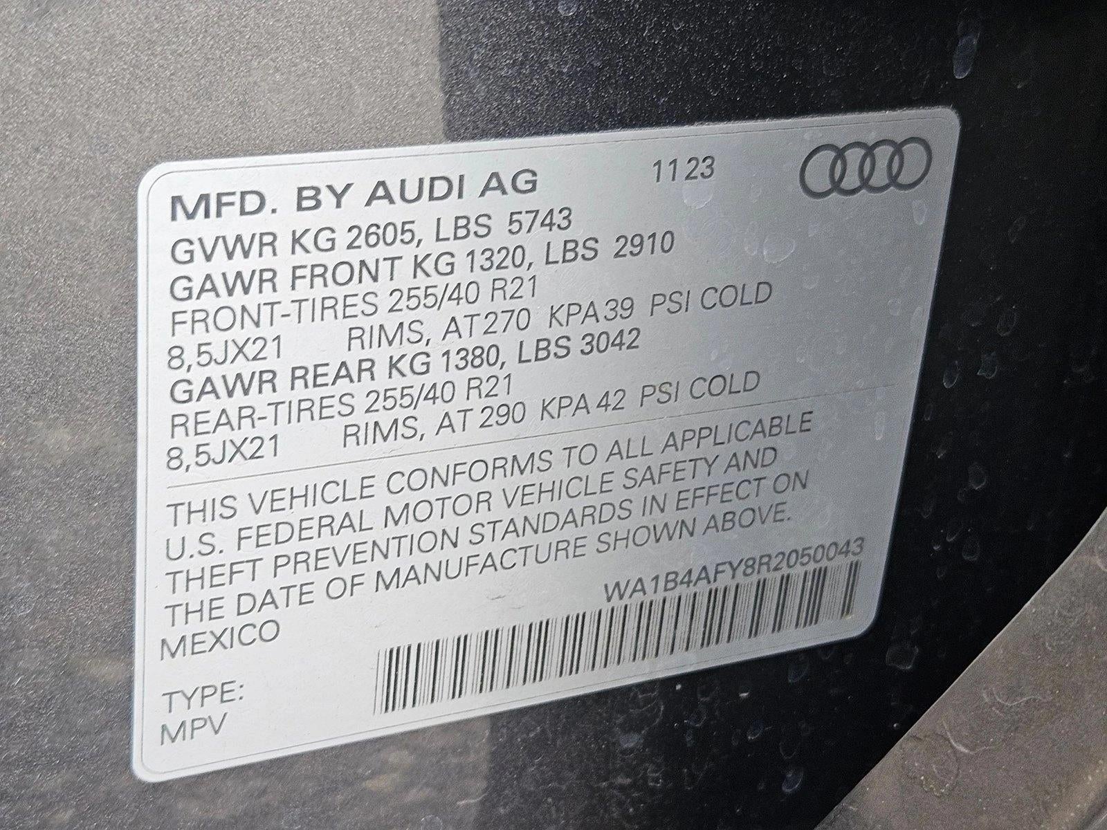 2024 Audi SQ5 Premium Plus 3.0 TFSI quattro