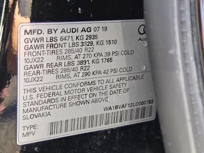 2020 Audi Q8 Premium Plus 55 TFSI quattro