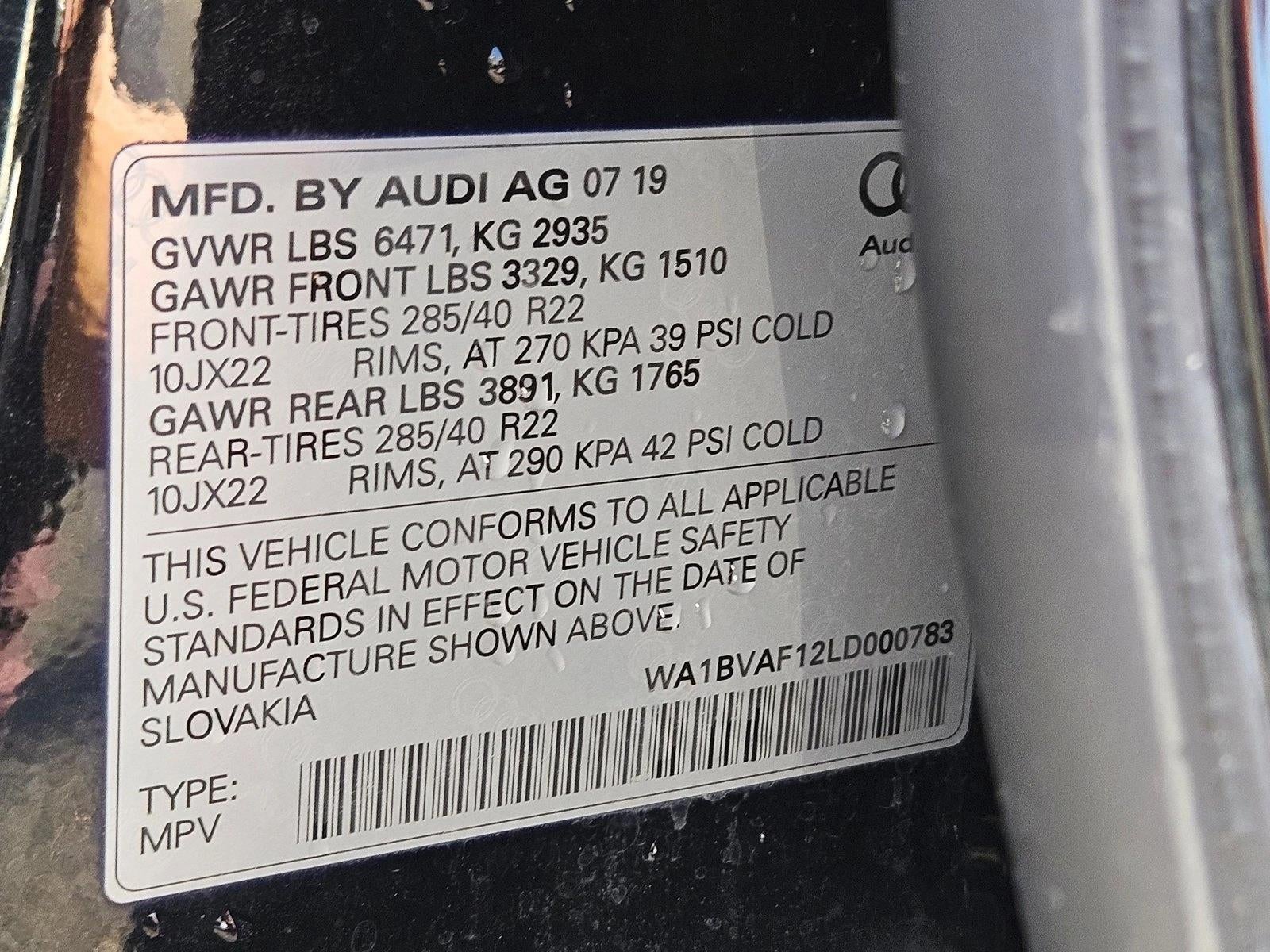 2020 Audi Q8 Premium Plus 55 TFSI quattro