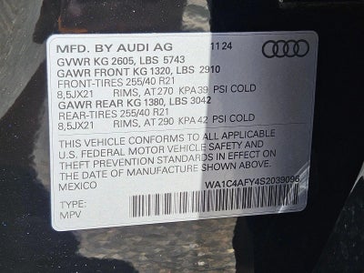 2025 Audi SQ5 Prestige 3.0 TFSI quattro