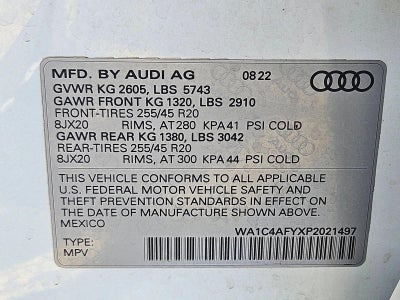 2023 Audi SQ5 Prestige 3.0 TFSI quattro