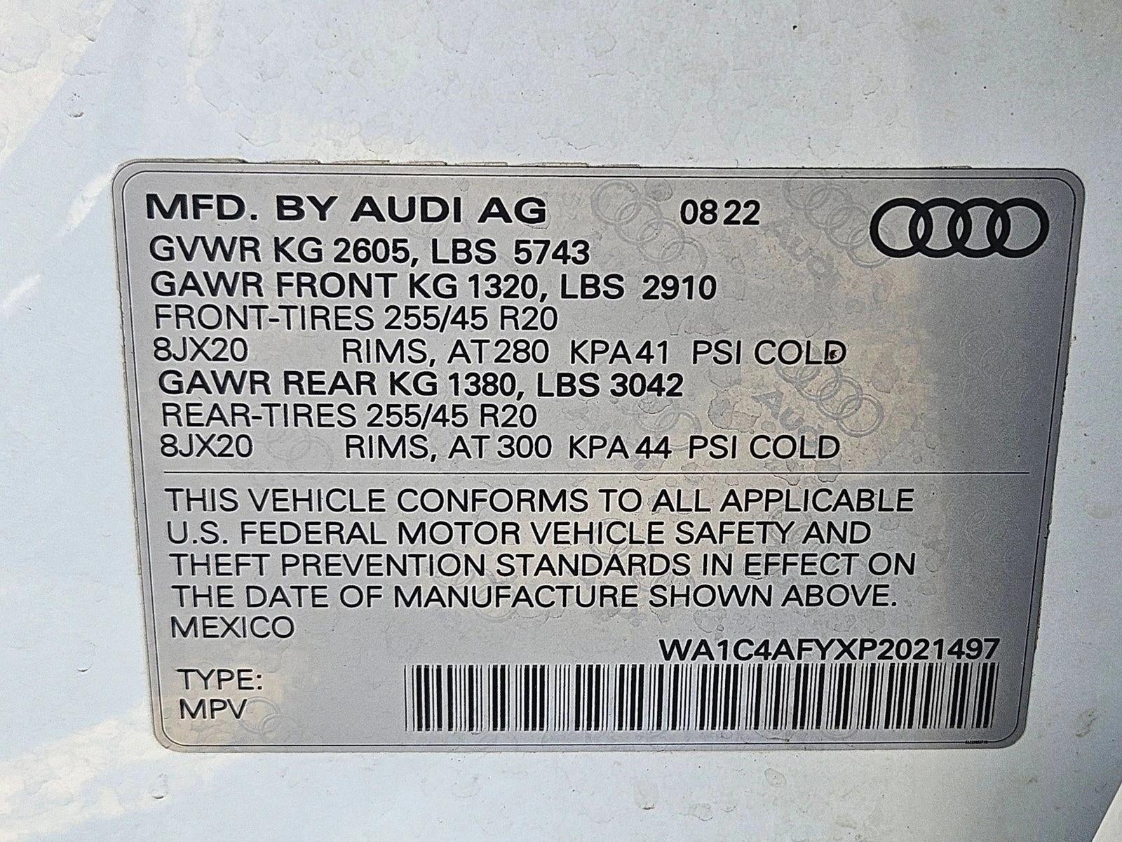 2023 Audi SQ5 Prestige 3.0 TFSI quattro