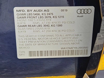 2020 Audi Q5 Prestige 45 TFSI quattro