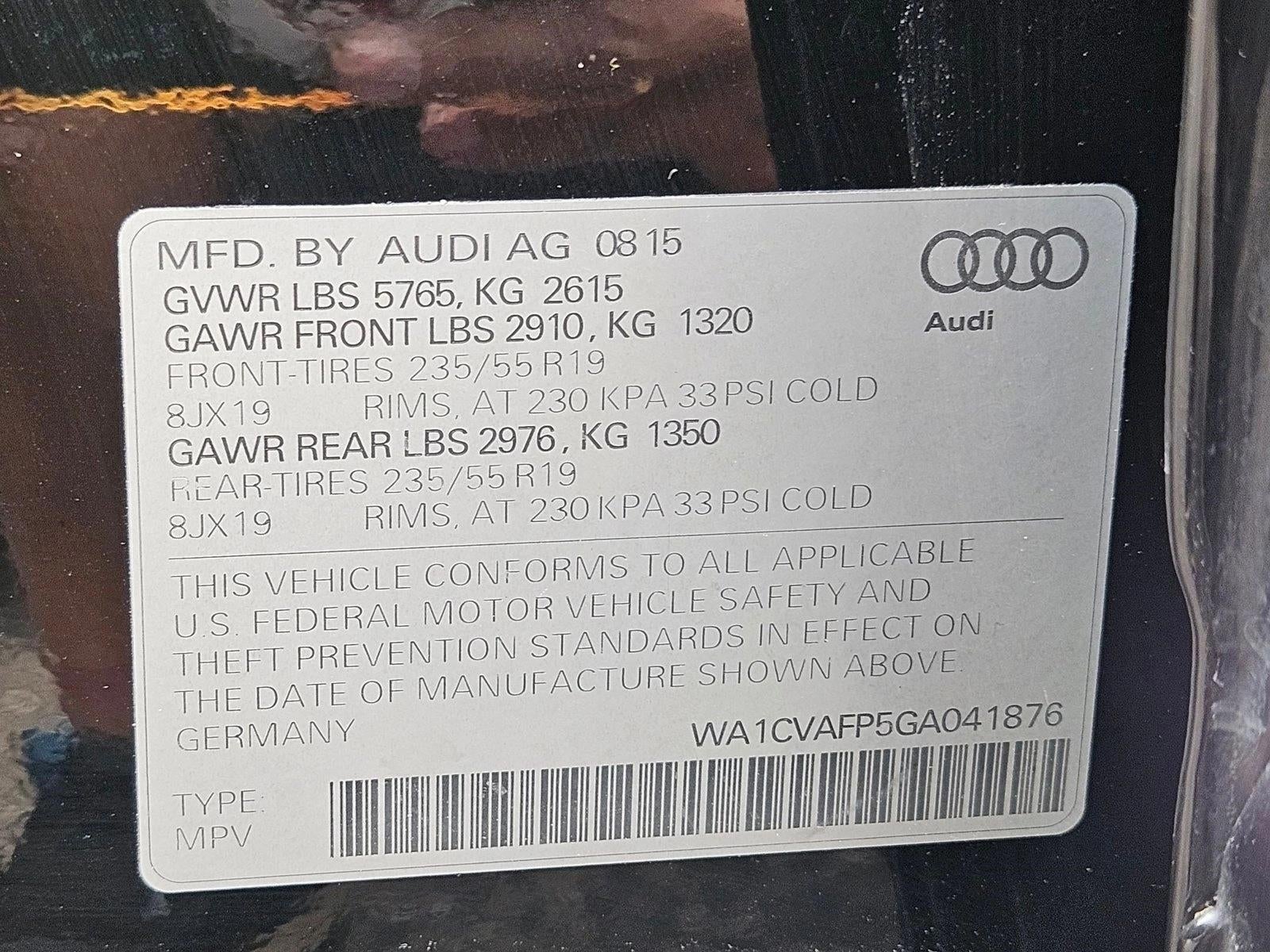 2016 Audi Q5 quattro 4dr 3.0L TDI Premium Plus