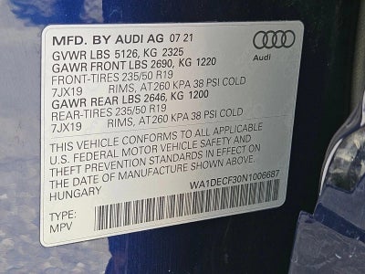 2022 Audi Q3 S line Premium 45 TFSI quattro
