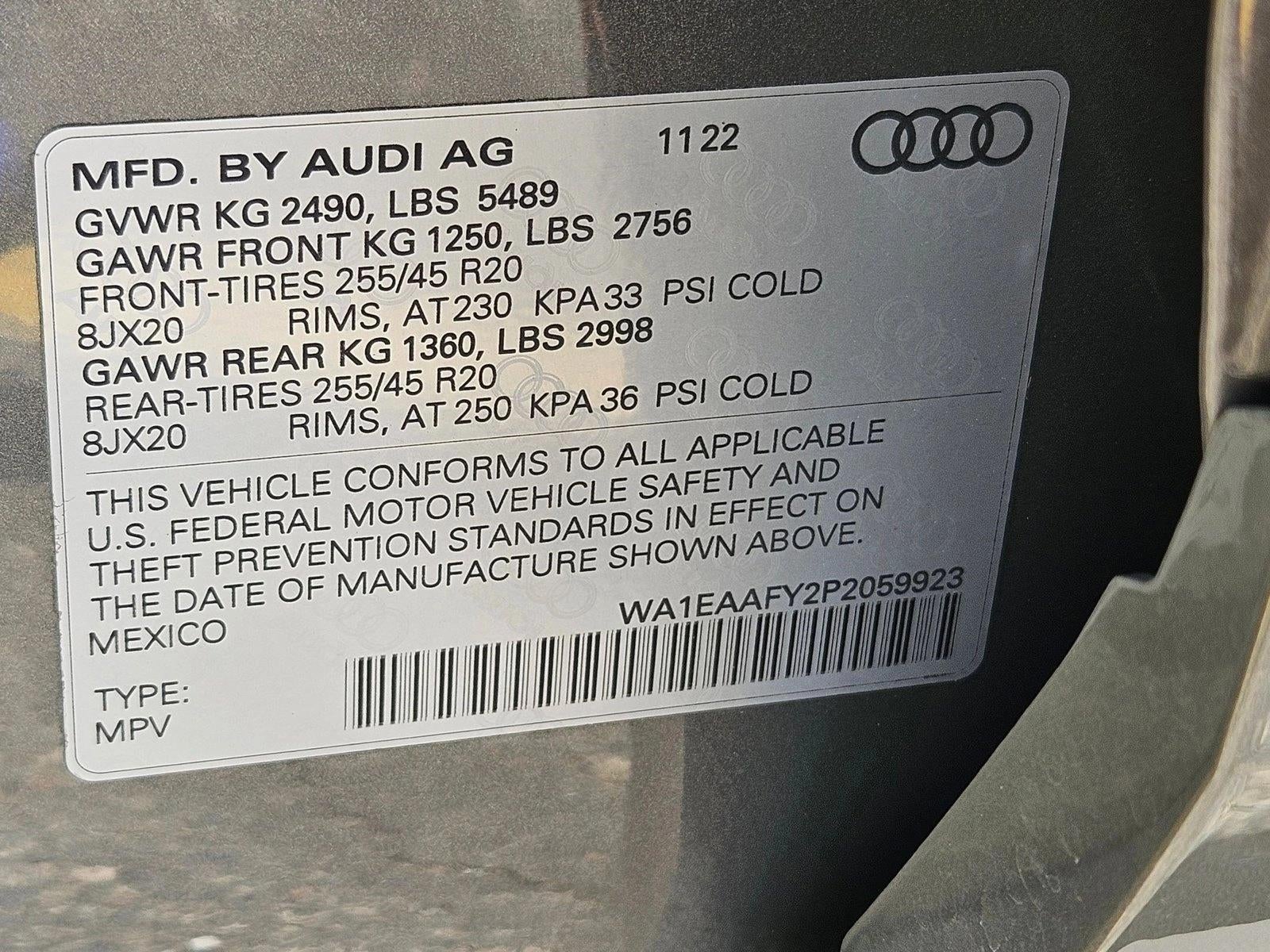2023 Audi Q5 S line Premium Plus 45 TFSI quattro