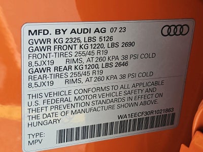 2024 Audi Q3 S line Premium Plus 45 TFSI quattro