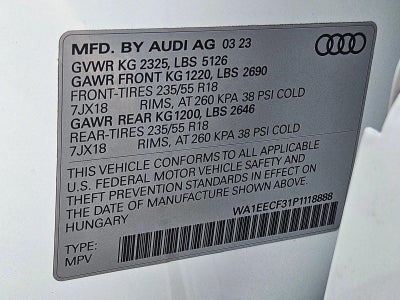 2023 Audi Q3 S line Premium Plus 45 TFSI quattro